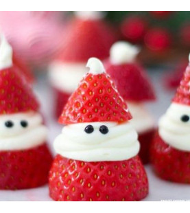 Christmas Strawberry Santas