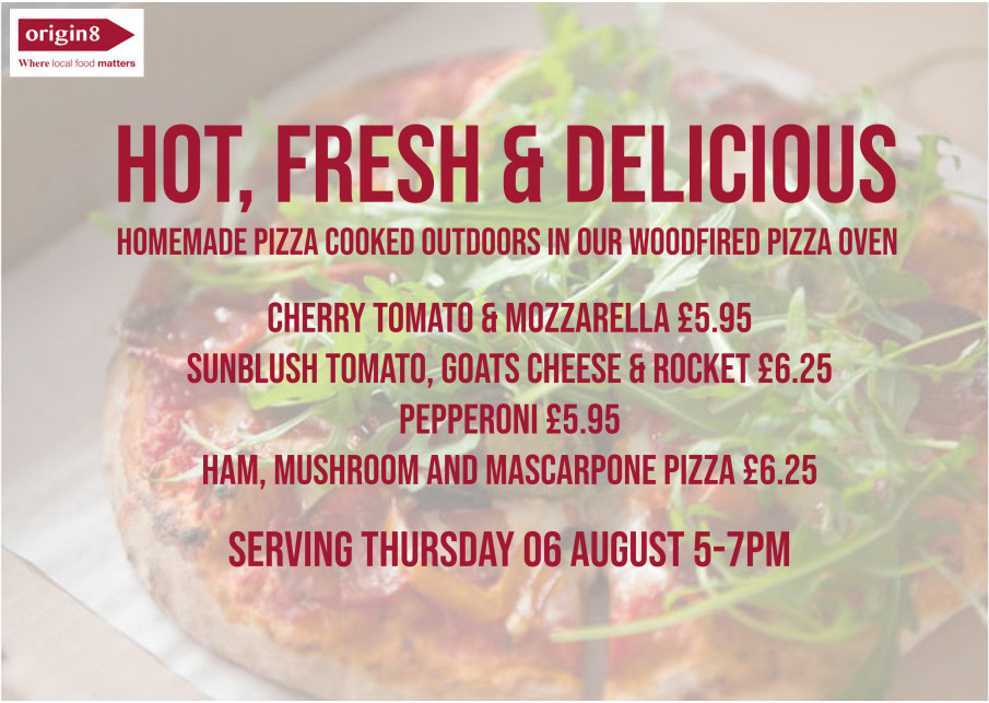 HOT FRESH & DELICIOUS - Woodfired Pizza Origin8@sacrewell